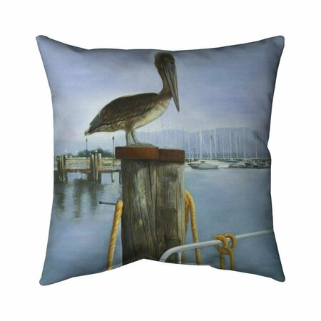 FONDO 26 x 26 in. Pelican-Double Sided Print Indoor Pillow FO2772095